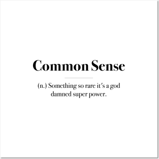 Common Sense Posters and Art